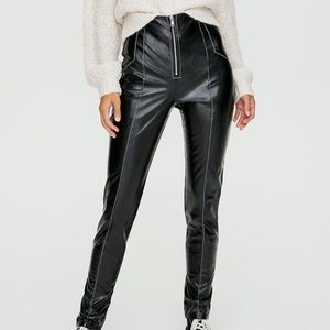 Aritzia Sunday Best Tessy Patent Leather Pants